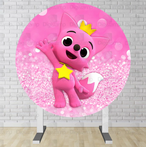 Painel Redondo Sublimado Baby Shark PNR1431