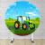 Painel Redondo Sublimado Trator PNR1619