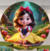 Painel Redondo BRANCA DE NEVE (PRONTA ENTREGA) - loja online