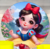 Painel Redondo BRANCA DE NEVE (PRONTA ENTREGA) - comprar online
