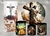 Kit Painel + Trio de Cilindros + Painel Lateral Sublimados Pascoa SKIT038