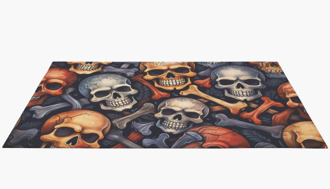 Tapete Sublimado 3D Halloween CaveiraTP093