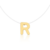 Colar de Nylon com Pingente Letra Inicial do Nome Banhado a Ouro 18k - comprar online