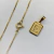 Colar com Pingente Inicial em Alto Relevo Banhado a Ouro 18K na internet