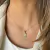 Colar com Pingente Inicial em Alto Relevo Banhado a Ouro 18K - comprar online