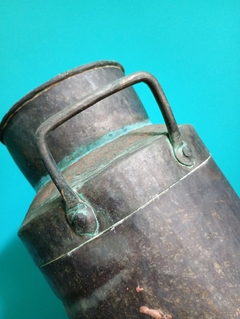 Antigo latão para leite em cobre 10 l