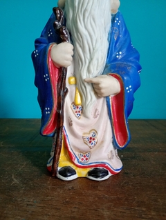 Antiga escultura de Sábio Chinês em porcelana - loja online