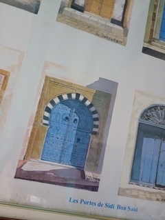 Impressão Colorida Les Portes de Sidi Bou Said - Tunísia - loja online