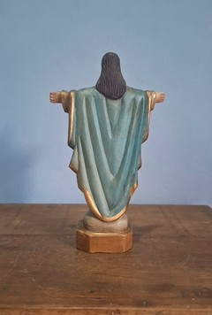 Arte Sacra- Imagem de Jesus Cristo em Madeira Pintada a Mão - comprar online