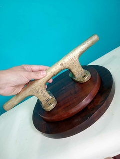 Antiga cunha de ancoragem / amarração em bronze maciço 2,4kg - loja online