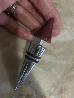 tampa / rolha para garrafa de vinho aço inox - Achados e Encantos