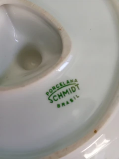Delicada petisqueira em porcelana - 3 cavidades - Schmidt - comprar online