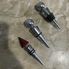 tampa / rolha para garrafa de vinho aço inox