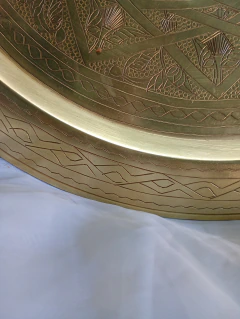 Imagem do Prato De Parede Em Latão Antigo Oriente médio - 40cm