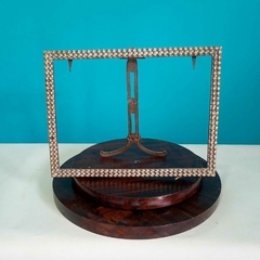 Antigo Porta Retrato Retangular em Bronze - comprar online