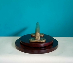 Antiga cunha de ancoragem / amarração em bronze maciço 2,4kg - Achados e Encantos