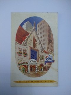 Cartão postal antigo Chicago 1949 eistel old Heide