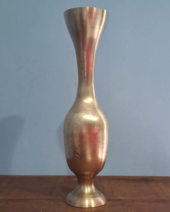 Antiga Floreira / Vaso Indiano em Bronze Maciço