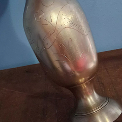 Imagem do Antiga Floreira / Vaso Indiano em Bronze Maciço