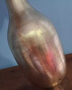 Antiga Floreira / Vaso Indiano em Bronze Maciço - loja online