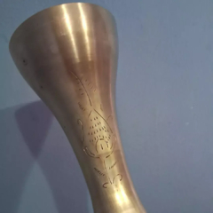 Antiga Floreira / Vaso Indiano em Bronze Maciço - Achados e Encantos