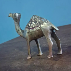 Antigo Dromedário Decorativo em Bronze - loja online