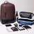 Mochila de couro masculina - Pelli Brasil - marrom Café - DETALHE