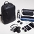 Mochila de couro masculina - Pelli Brasil - preto - detalhe