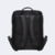 costas acolchoadas mochila de couro slim prat cor preto
