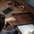 Case para notebook 14’’ em couro texas café - detalhe 4