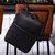 mochila de couro executiva slim na cor preto