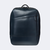 mochila de couro para notebook modelo vespucci em couro azul marinho com design minimalista
