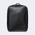 mochila de couro para notebook modelo vespucci em couro preto com design minimalista
