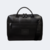pasta de couro para notebook de 15.6 polegadas modelo logan preto vista pela parte de trás com fecho externo e tag pelli brasil