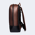 mochila de couro para notebook de 15.6 polegadas modelo mozart texas vista pela lateral com alças acolchoadas