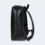 mochila de couro para notebook de 15.6 polegadas modelo vespucci preto vista pela lateral com alças acolchoadas