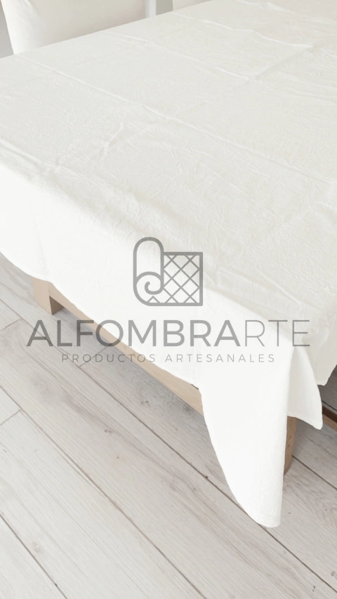 Mantel Tussor Blanco