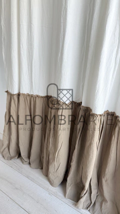 Cortina Elena Ed. Limitada con volado Tostado - comprar online