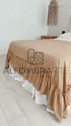 Pie de cama volado ancho ♥️ AVELLANA