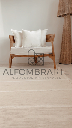 Alfombra Olivia Blanca - Medida 200x200 - comprar online