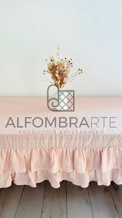 Mantel de Gasa con volados - Medida: 2.50 x 1.80 - ROSA en internet