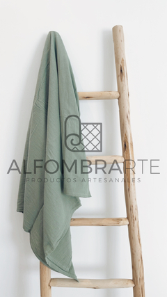Pie de cama simple VERDE