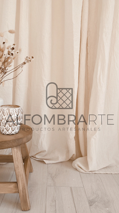 Juego de Cortinas Gasa - Medida 2.60x2.20 - NATURAL - comprar online