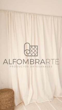 Juego de Cortinas Tussor - Medida 220x140 - BLANCO - comprar online