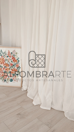 Juego de Cortinas Gasa - Medida 2.60x2.20 - BLANCO