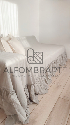 Cubre Sillón volado ancho ♥️ Medida: 3.00 x 2.30 - GRIS PERLA - comprar online