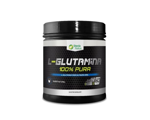 Glutamina 100% Pura Stevia Natus 300g