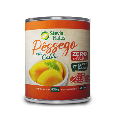 Pêssego em Calda Stevia Natus 830g