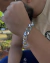 Pulseira de prata italiana teor 925 modelo 3x1 13mm