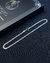 Pulseira de prata italiana teor 925 modelo DUPLO GRUMET 2mm 21cm 